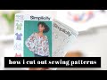 HOW I CUT OUT SEWING PATTERNS | Sewing