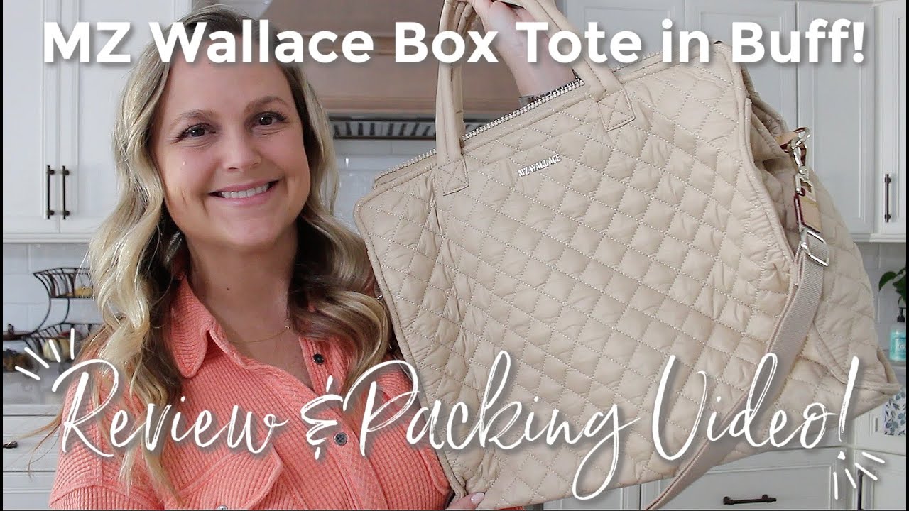 MZ WALLACE, BOX Tote Review & Packing Video!