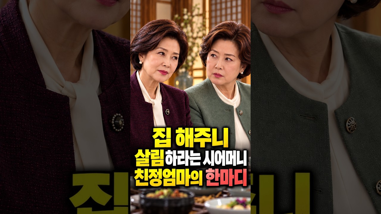 상견례에서 살림 요구한 시어머니와 친정엄마 기싸움의 반전 #코믹 #숏드라마 #ai드라마