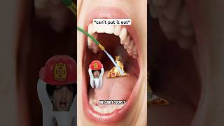 When The Food Is Too Hot 🤣