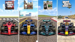 F1 CAR VS TRAIN IN INDIAN GTA GAMES 🔥