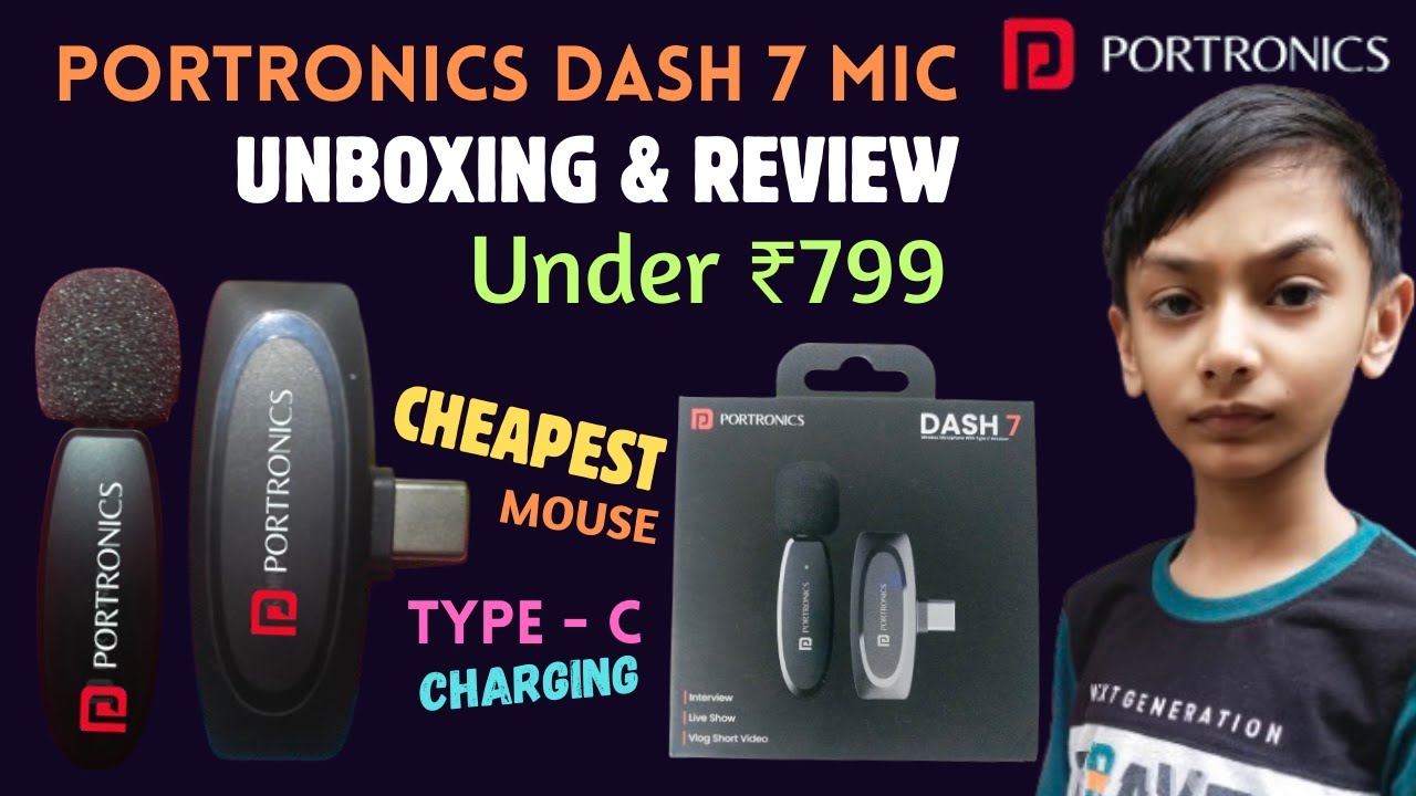 Portronics Dash 7 Mic | Review&Unboxing | Best Mic For Beginners@chitrangvarshneycreative 😊