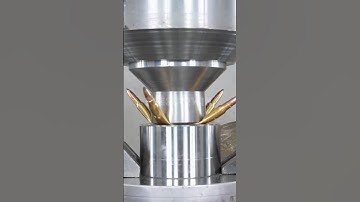 Bullets🔫 vs Hydraulic Press 💪 #crunching #satisfying #hydraulicpress