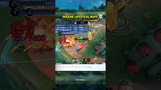 INSANE LIFESTEAL BUFF 💪 #mobalegends5v5 #moba5v5pippin #moba5v5english #beatrix #shorts #viral