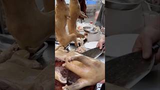 Steamed dog meat, a street food dish