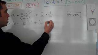 Algebra: Properties of Equality Details