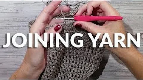 Joining Yarn to Fasten off Crochet Projects
