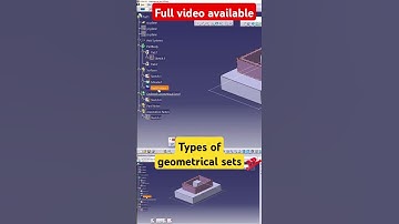 Geometrical sets compared to Ordered geometrical sets in CATIA V5 #tutorial #engineering #catiav5