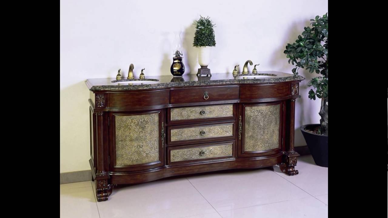 Antique Double Vanity - YouTube antique double vanity - Antique Double Vanity - YouTube