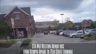 CTA #49 Western Avenue bus from Berwyn Avenue to 79th Street terminal (10-04-16)