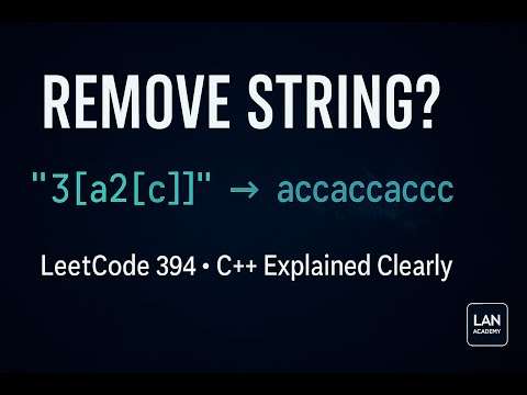 Decode String in C++ | LeetCode 394 Explained Clearly