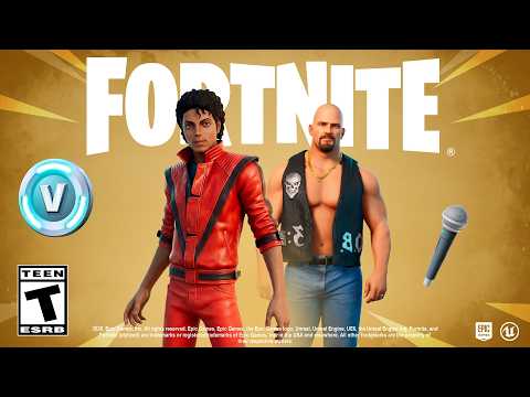Fortnite's *new* Updates! (michael Jackson Skin, Wwe Collab Skins, Rewards)