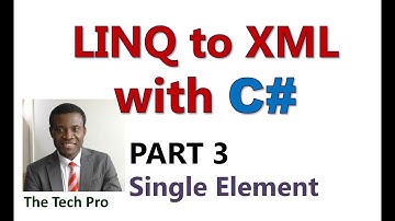 Linq to XML With C# Part 3: Access Single Elements in Xml File