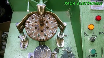 Ceiling fan rewinding in machine (part 2) complete video in urdu hindi