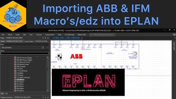 EPLAN Electric P8: Importing ABB & IFM parts (Marcos/edz) #eplan #eplanp8 #electrical