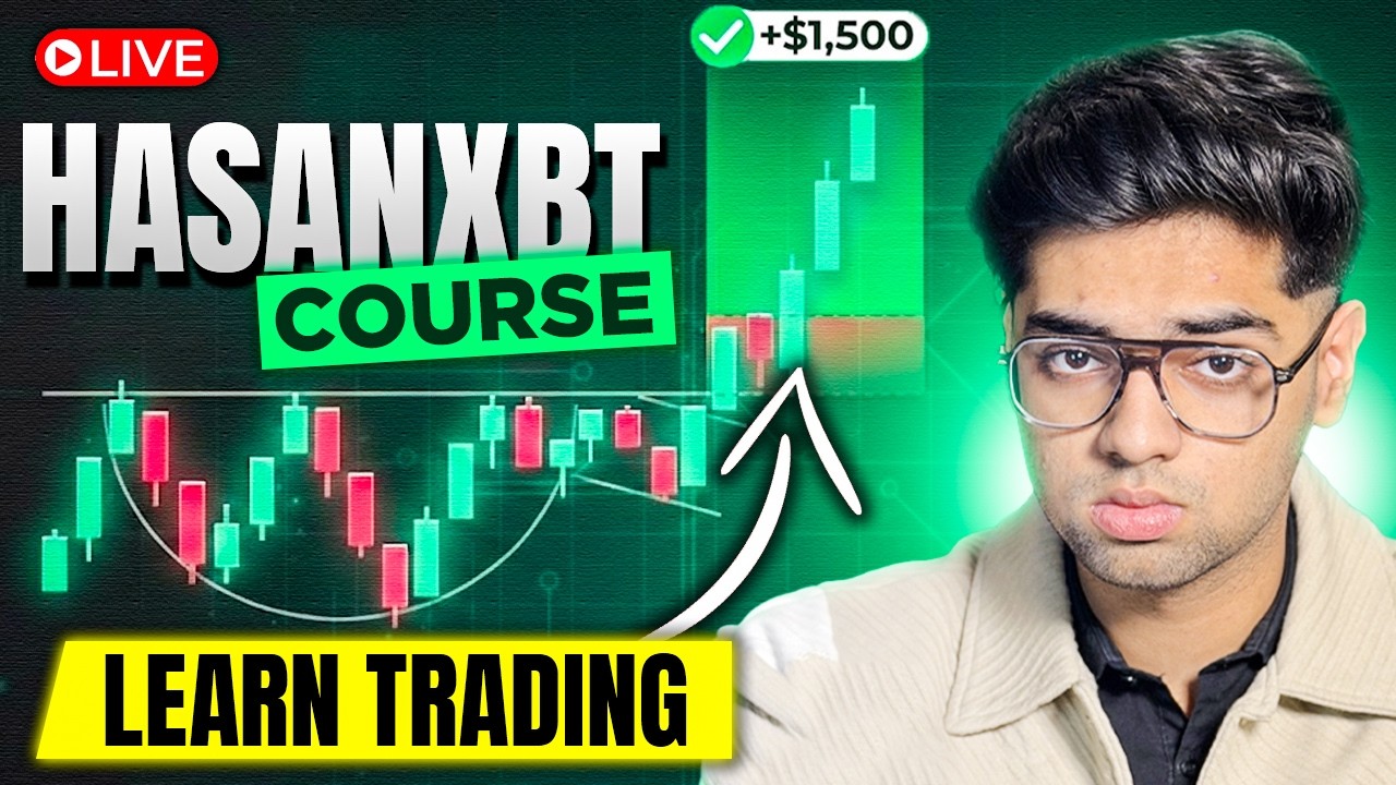 HASANXBT FREE TRADING COURSE | GOLD & BITCOIN LIVE  | 19th FEB 2026 | DAY 1 | 