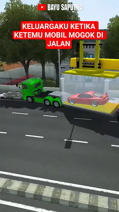 keluargaku ketika ketemu mobil mogok di jalan‼️Bus simulator indonesia #bussid #trukoleng