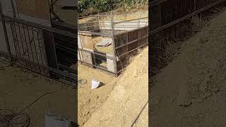 concrete framing not finished, still working on it.. basement concrete
