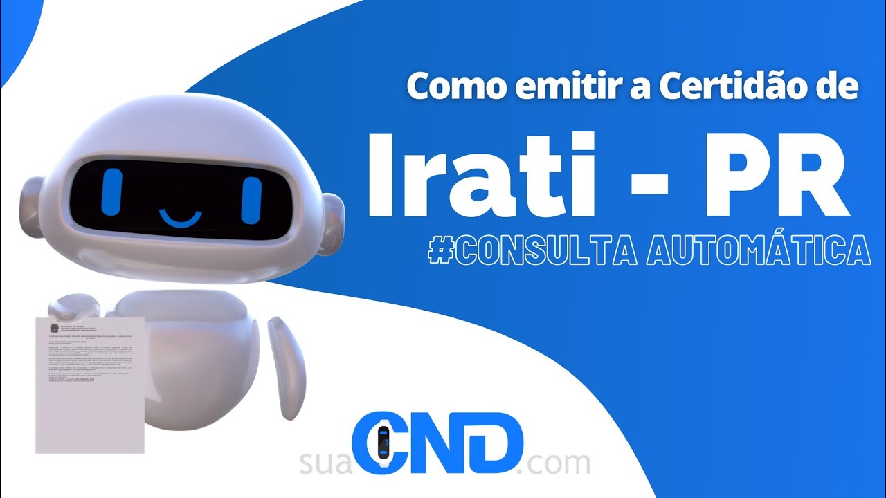 Capa do vídeo: Como emitir a certidão negativa municipal de Irati em apenas 1 minuto