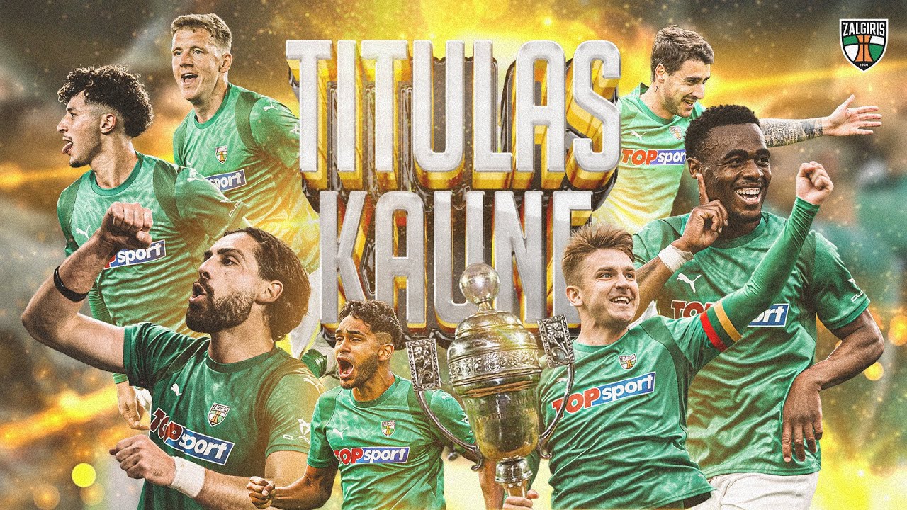 FK „Kauno Žalgirio“ triumfo akimirkos iškovojus A lygos titulą