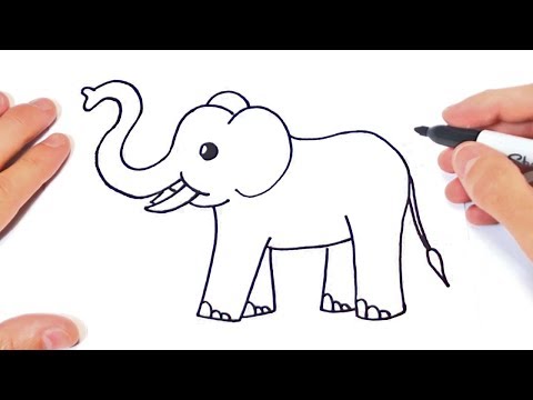 How to draw a Elephant Step by Step | Elephant Drawing Lesson