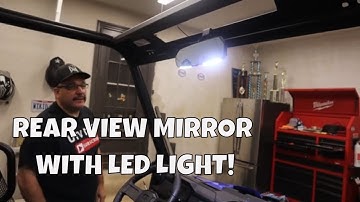 Polaris Ranger Rear View Mirror With Integrated Interior LED Light!