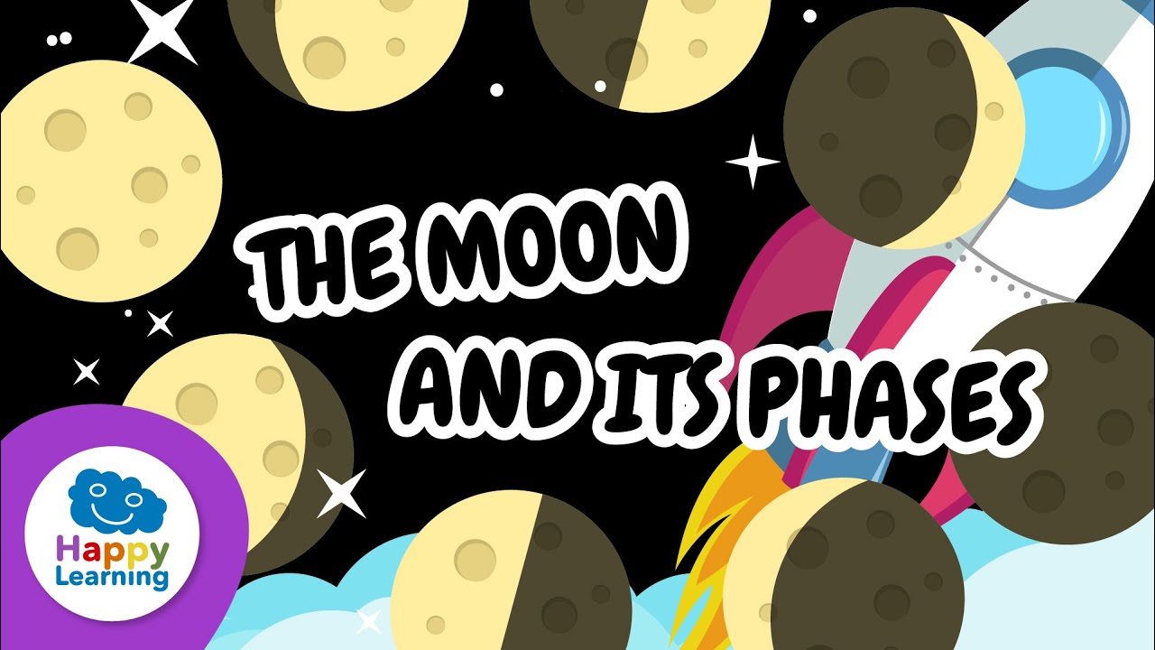 The Phases of the Moon and Its Curiosities | Educational Videos for Children |  Happy Learning