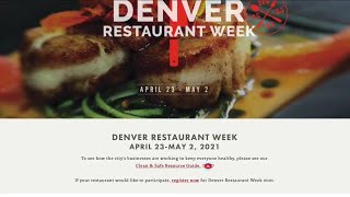 Denver Restaurant Week: Menus being released today