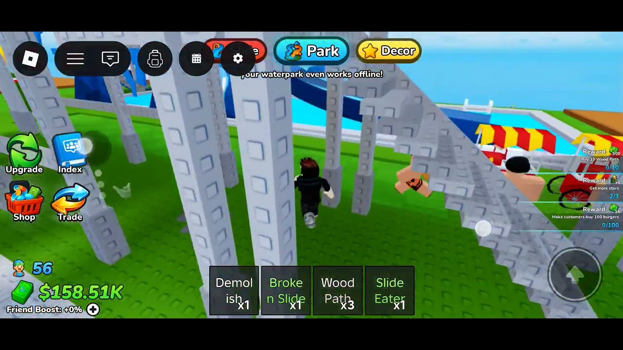 roblox aku bikin waterpark part 3 