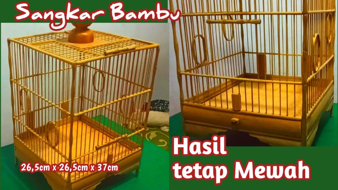 Tutorial membuat sangkar bambu cungkok  ‼️kalian perlu mencobanya‼️