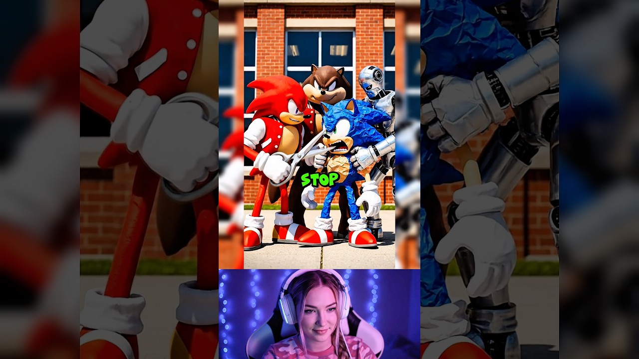 PAPER SONIC?! 😱📄 Then Knuckles DESTROYS Him! 