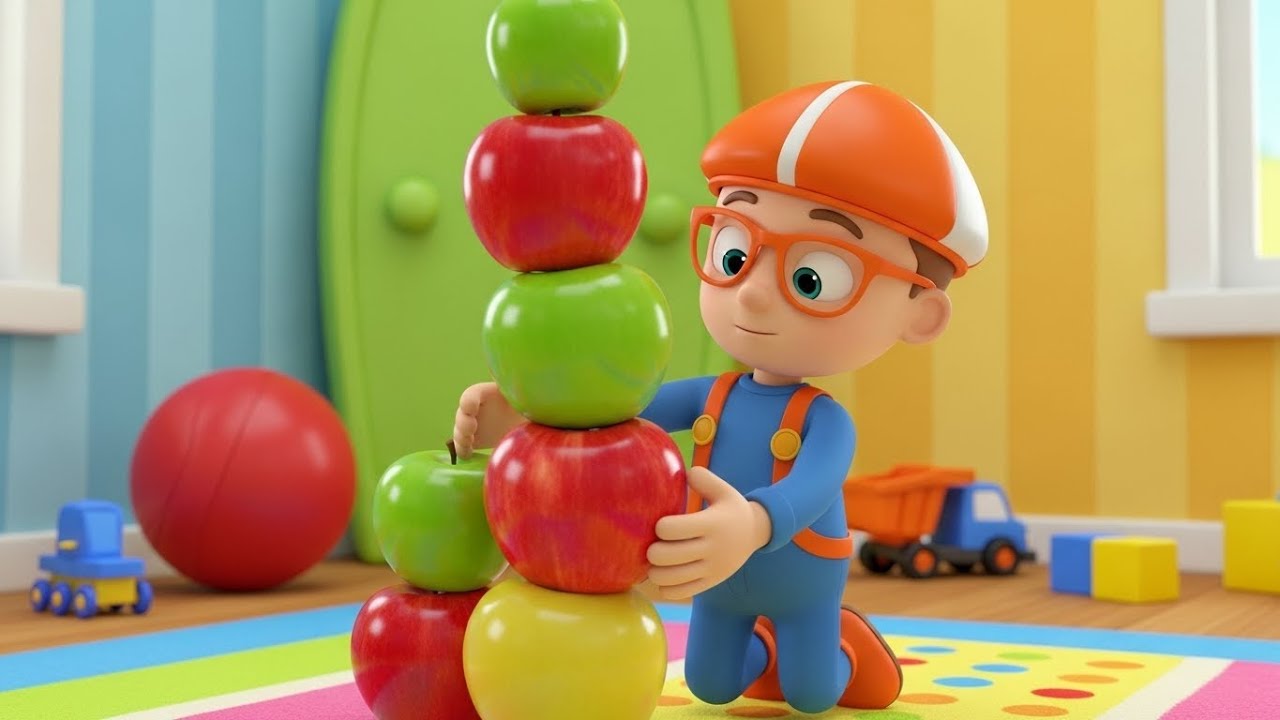Blippi Tripped While Counting Apples | Kids Songs & Nursery Rhymes