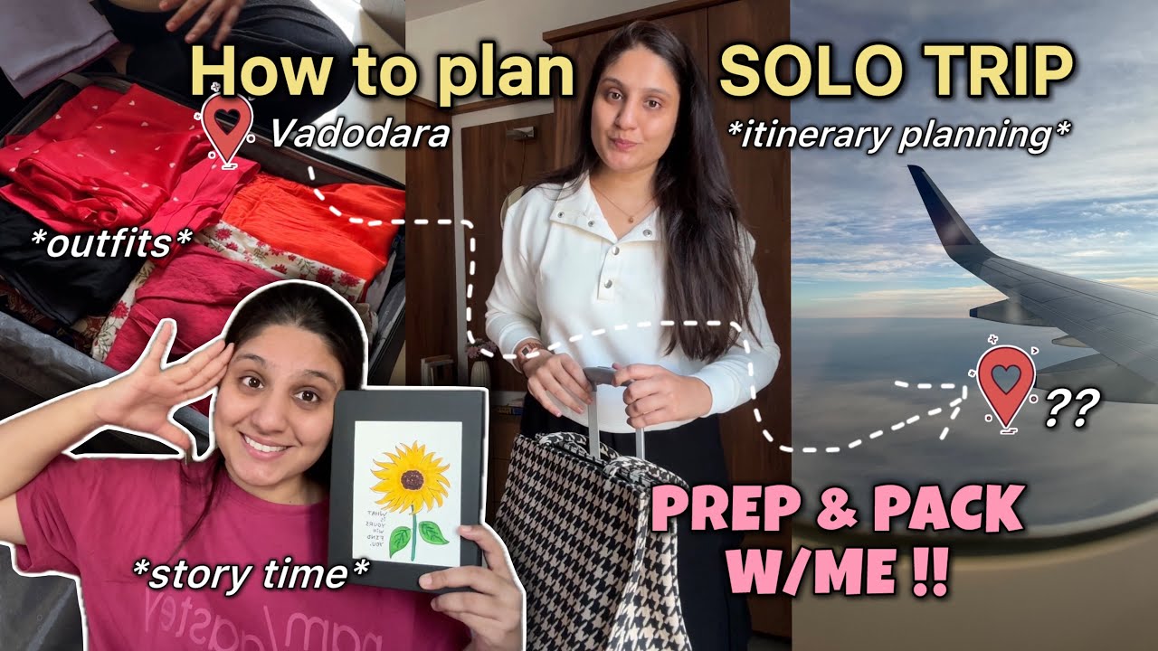How to plan *SOLO TRIP*🛩️🚖🕹️ | Prep & Pack for tropical🌴vacation | Feelings & Issues
