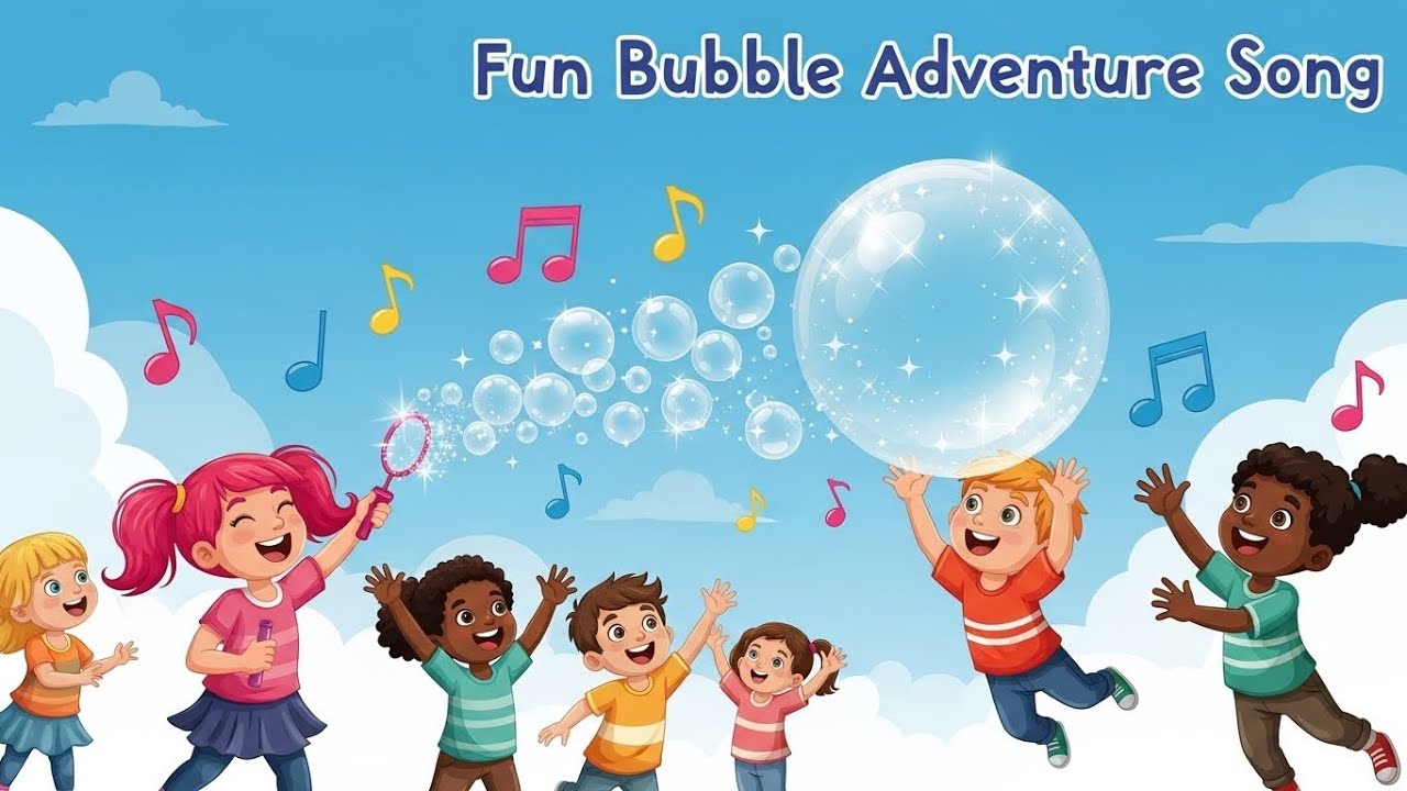 Magic Bubble Town – Colors That Pop! 🌈🫧 | Fun Color Learning Song for Kids | Playful Nursery Rhyme