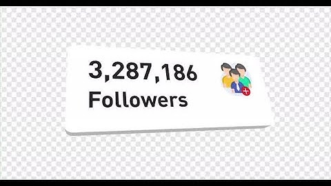 Followers Counter Counting Increase Grows Up Alpha | Motion Graphics template - Envato elements