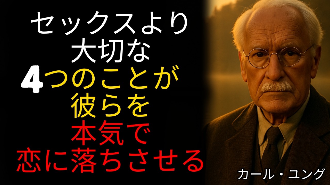 あなたに深く恋に落ちるために、男性がセックスよりも強く求める4つの欲求｜カール・ユング心理学｜真実の愛｜ソウルメイト｜成熟した愛