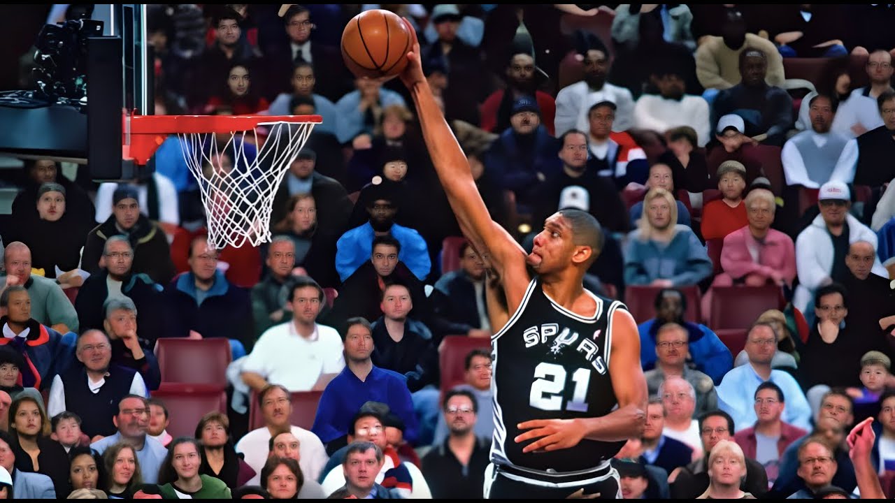1997 NBA San Antonio Spurs at Denver Nuggets, October 31, 1997, Tim Duncan Double-Double NBA Debut