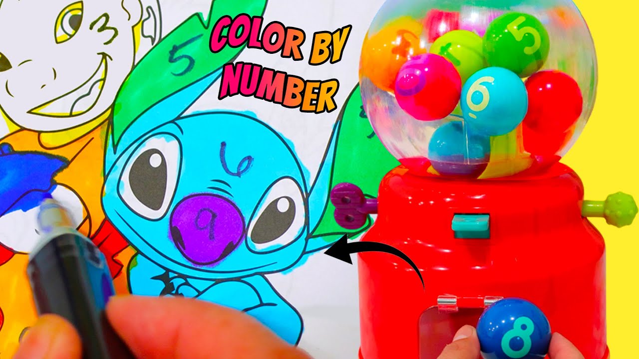 Lilo and Stitch Movie DIY Color By Number Activities for Kids