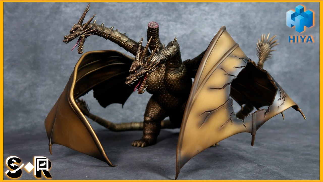 Hiya Toys Exquisite Basic King Ghidorah (1991) [BATTLE DAMAGED VER.] | Figure Review