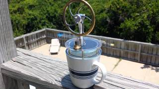 Stirling engine with sun and ice