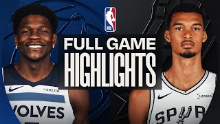 Timberwolves At Spurs   Game Highlights  January 17 2026