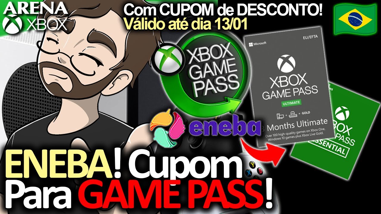 ENEBA! NOVO CUPOM DE DESCONTO para GAME PASS BARATO! Jogos e DLCs! APROVEIETE!! | Arena Xbox