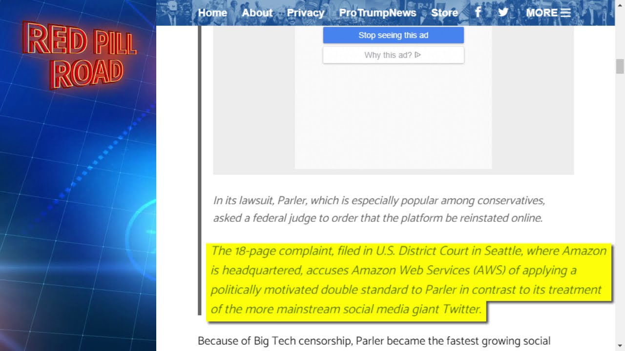 Parler Sues Amazon