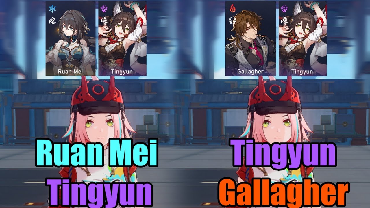 How Much Does Ruan Mei & Tingyun Vs Tingyun & Gallagher Buff Rappa ? || HSR