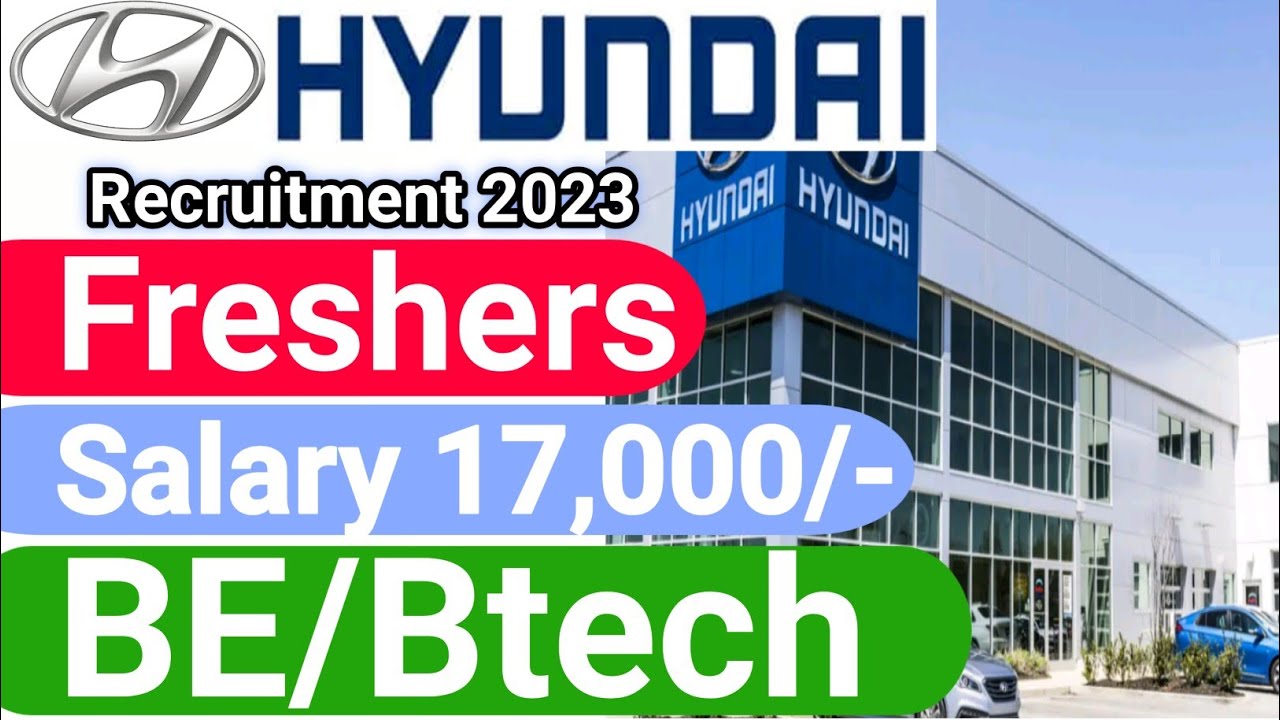 Hyundai Hiring Freshers for the Role of Graduate Trainee | Hyundai ...