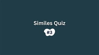 Similes Quiz #3 | Grammar Test | English Vocabulary Test  | MCQ