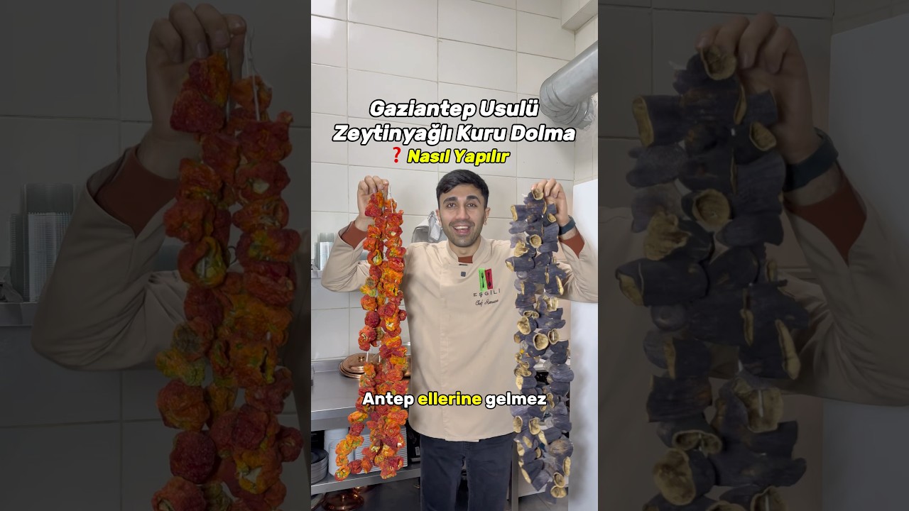 Gaziantep Usulü Zeytinyağlı Kuru Dolma Nasıl Yapılır? #gaziantepmutfağı #yemek #tarif