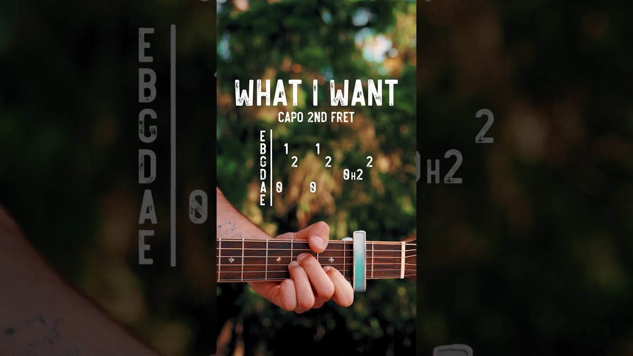 What I Want Morgan Wallen Tate McRae Guitar Tutorial // What I Want Guitar Lesson