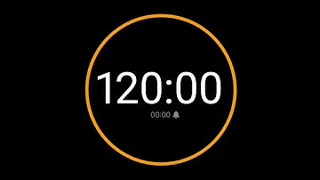 120 Minute Countdown Timer with Alarm / iPhone Timer Style