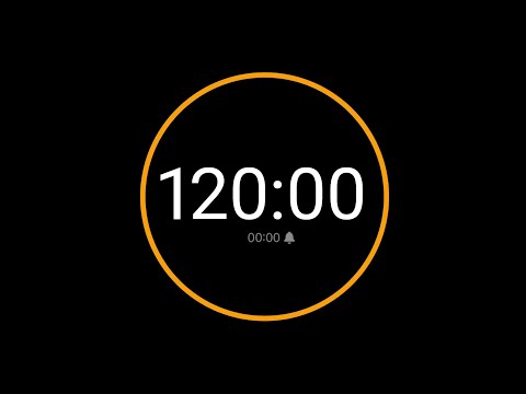 120 Minute Countdown Timer with Alarm / iPhone Timer Style